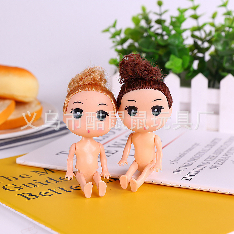 12cm Doll Jenny Doll Nude Body Scene Decoration Girl Toy Baking Model Barbie Doll
