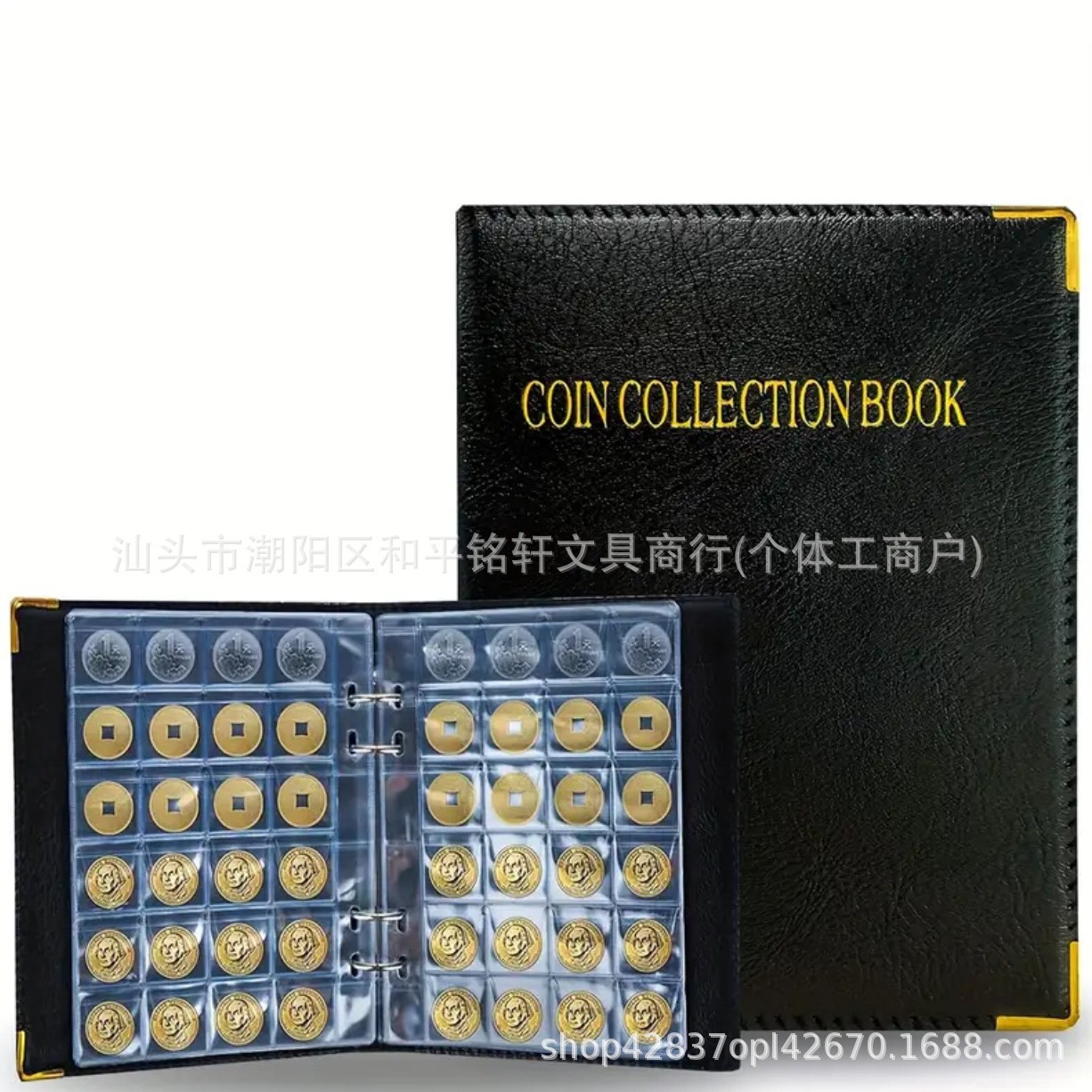 Cross-border Direct Supply 240-grid Coin Loose-leaf Book Commemorative Coin Collection Book Silver Dollar Protection Book Coin Medal Collection Book