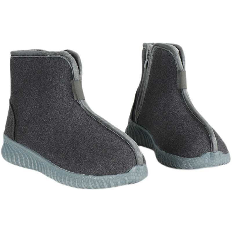 Monk Shoes Winter Cotton Shoes Monk High-Top Shoes Warm Plush Men's and Women's Shoes Layperson Shoes Nun Double Cotton Shoes Thick Cotton Boots