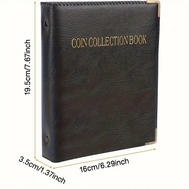 Cross-Border Direct Supply of 480-Grids Coin Loose-Leaf Album Commemorative Coin Collection Album Manufacturer Protection Album Coin Badge Stamp