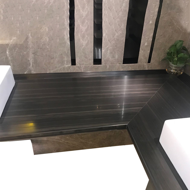 Cross-Border Pattern Gray Black Beige Background Wall Window Sill Artificial Stone Slate Processing Natural Stone Marble Slab