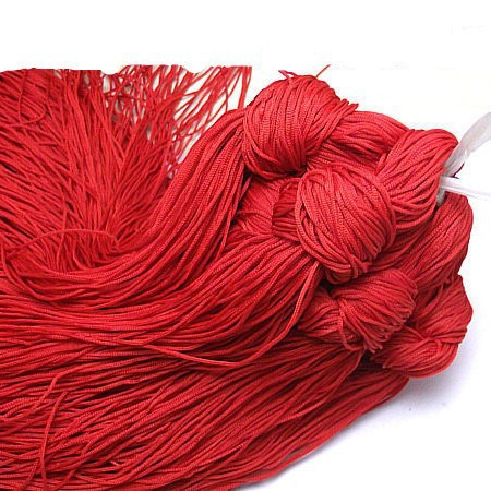 Stall supply diy handmade red necklace rope red line jade necklace rope 1mm Jade line tassel line wholesale