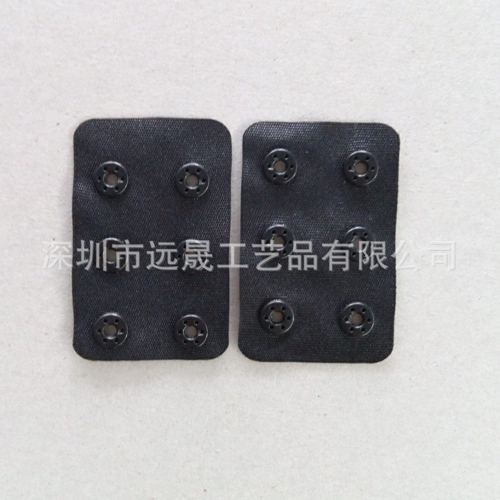 Double-Row Buckle Laser-Cut R-Angle Underwear Buckle Cut Semi-Circular Perforated Webbing Double-Row Button Hot-Cut Swallowtail