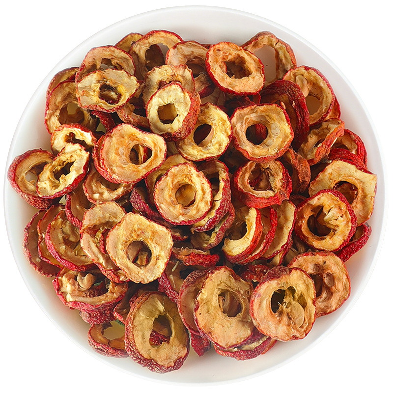 Manufacturer Wholesale Seedless Hawthorn Slices 500g Bulk Hollow Ring Tea Slices New Seedless Pitted Freeze-Dried Hawthorn Slices