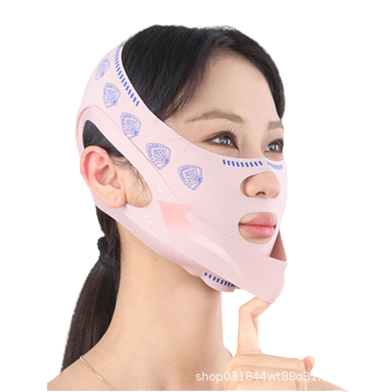 Shaped Face V Face Lifting Bandage Tight Full Face Lifting Face Sculpted Shape Improving French Pattern Double Chin Sleep Mask