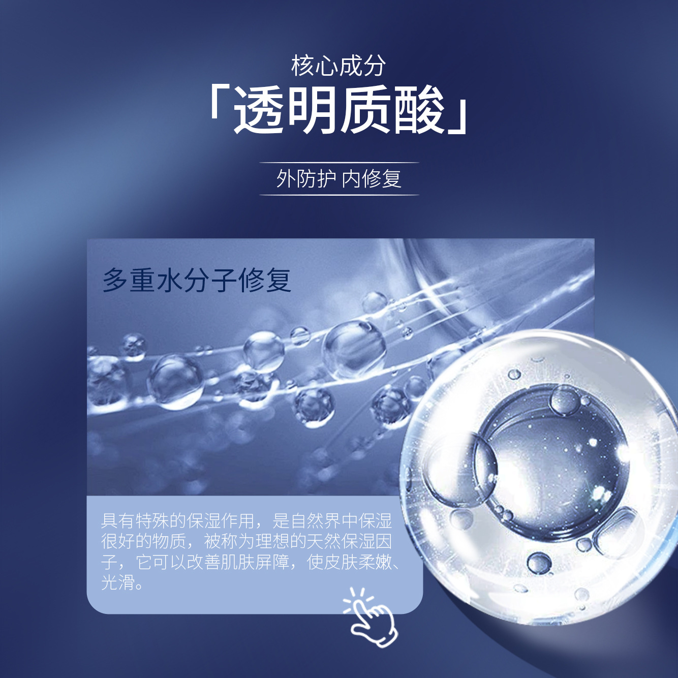 Rahuile Medical Grade Sodium Hyaluronate Dressing Medical Beauty Small Wound Abrasion Repair Liquid Medical Grade Dressing