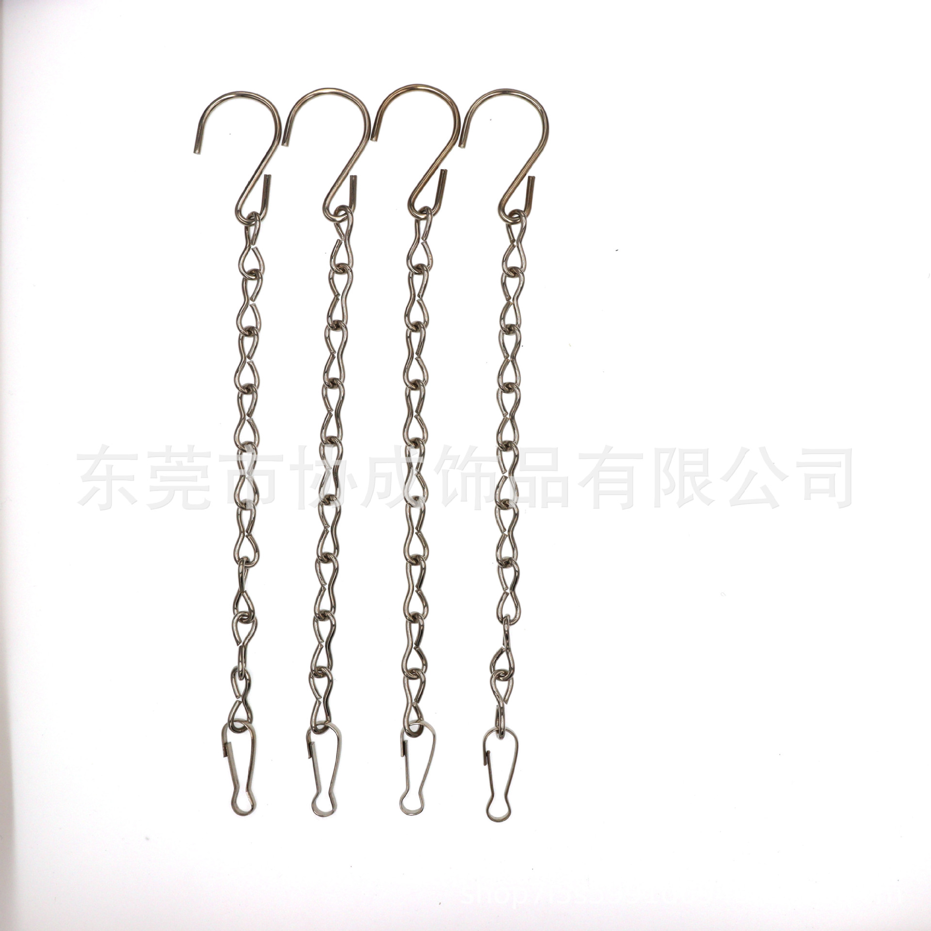 Silver and Black Chain for Hanging Flower Pots, Single Eight-Chain Hanging Chain, Birdcage Hanging Chain, Sign Hanging Chain, Flower Pot Chain Hook