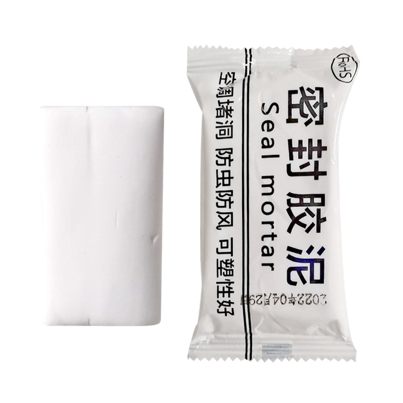 Wholesale Sealing Clay Plugging Holes Air Conditioning Holes Waterproof Sealing Mud Glue Household Filling Sealing Air Conditioning Mud Pure White