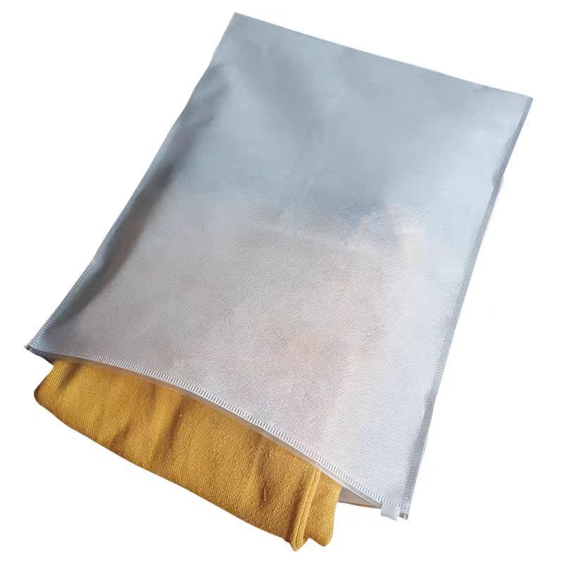 Clothing packaging bag non-woven zipper bag ziplock bag transparent sealed bag factory direct sales in stock wholesale