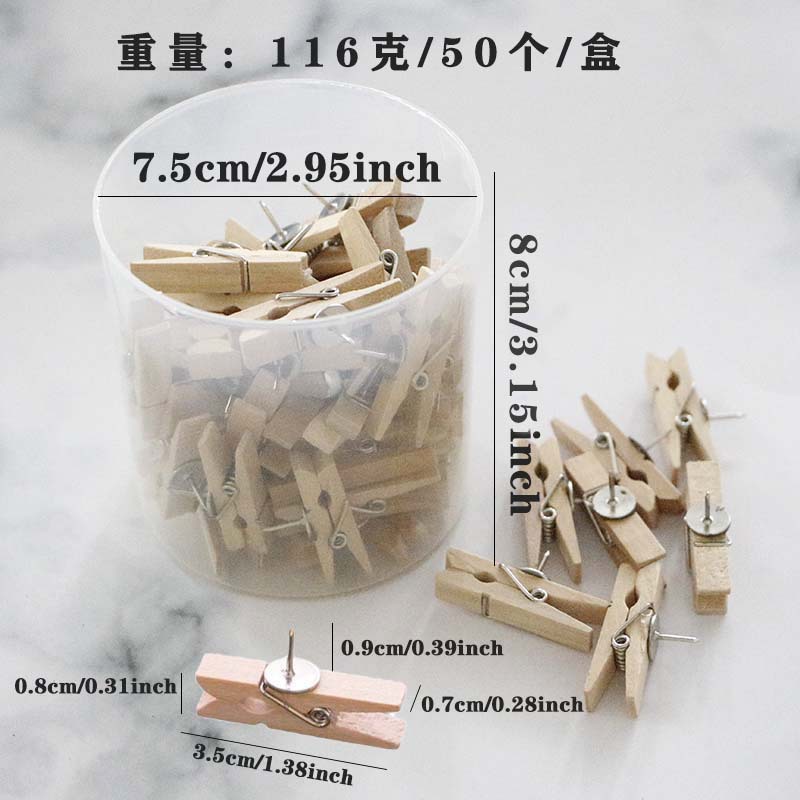 Деревянный цвет в банке с зажимом для кнопок, деревянный зажим для фотографий, декоративные аксессуары для рабочего стола, DIY гвозди