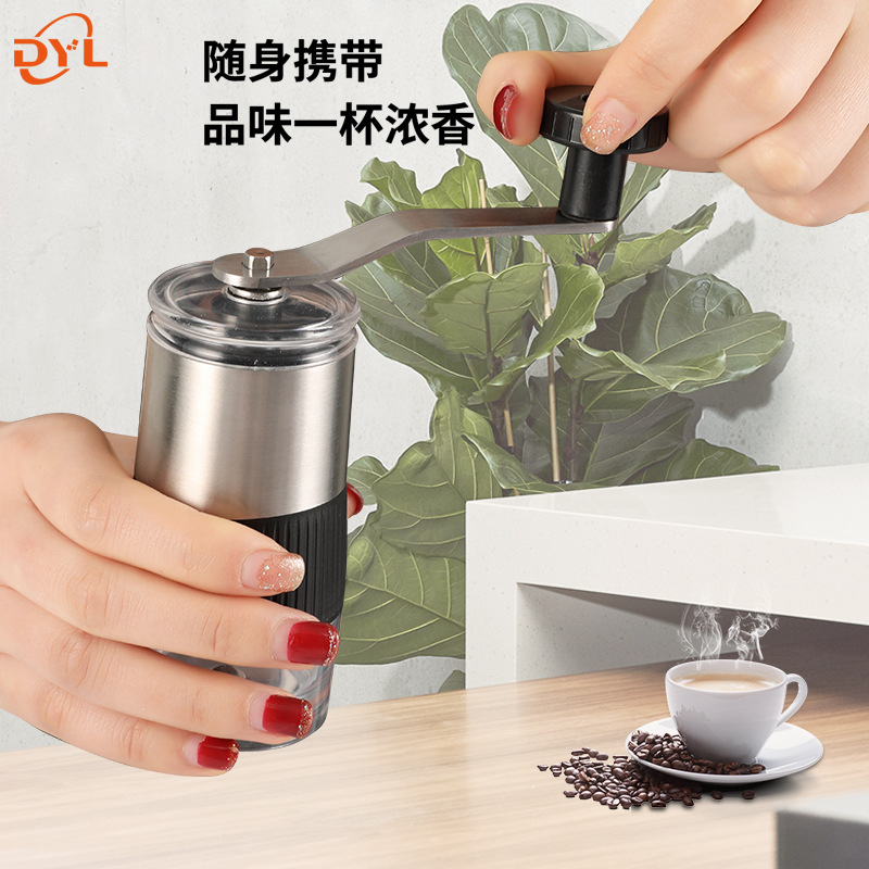 Cross-border hot latest coffee machine coffee grinder coffee grinder hand-cranked coffee machine mini grinder powder