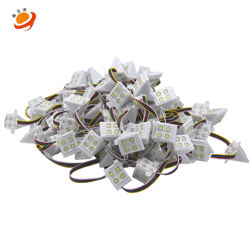 Taiwan Uses a Signature Double-Sided Luminous 8-Light 5050 Smd with Lens Running Horse Triangle Light White Light Triangle Light