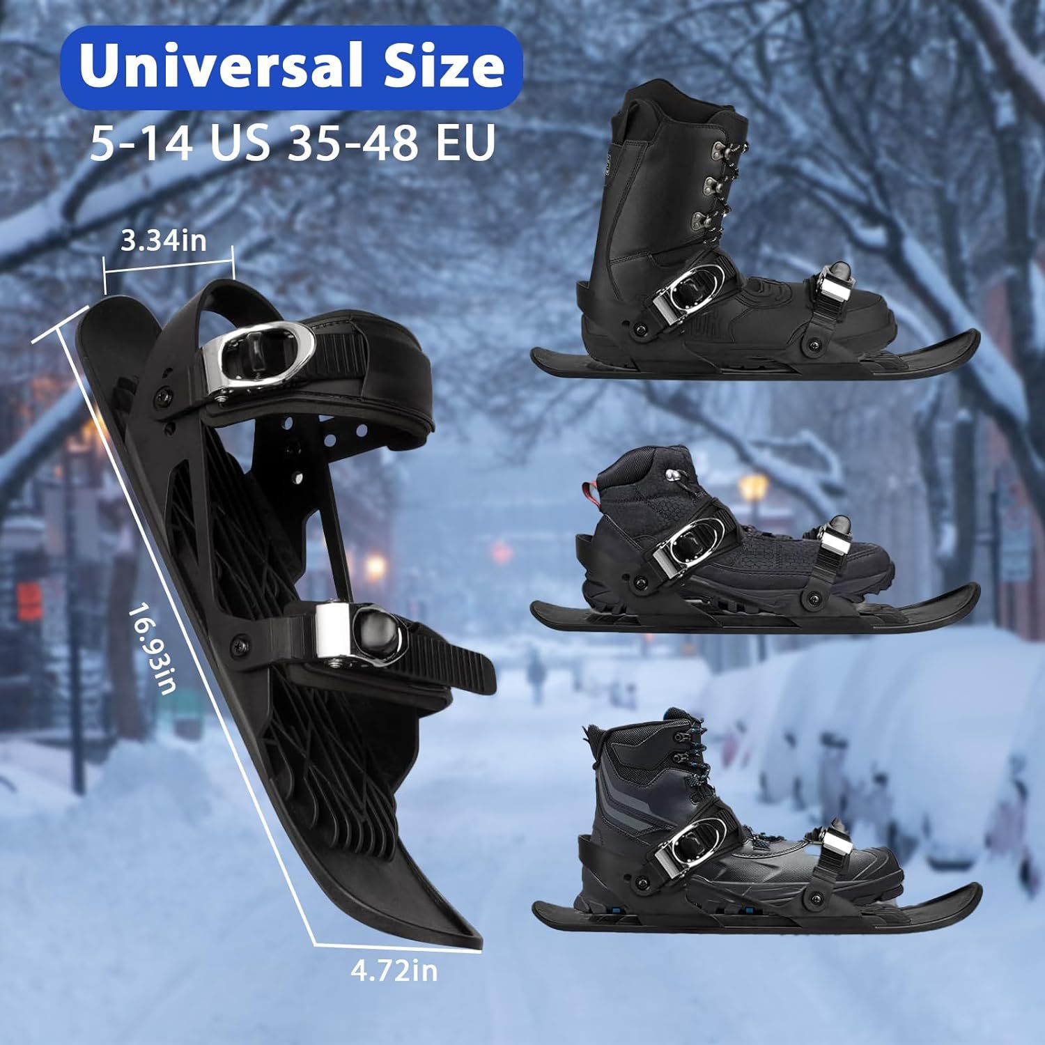 Cross-border New Outdoor Skates Skates Adult Children Parent-child Ski Boots Adjustable Ski Board Snowboard