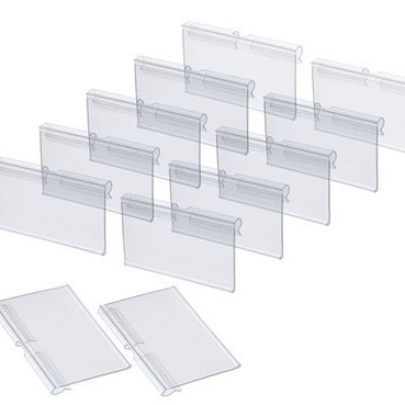 Transparent Punching Price Tag Double-Line Hook-Type Label Bulk Area Pvc Price Card High-Transparency Price Tag