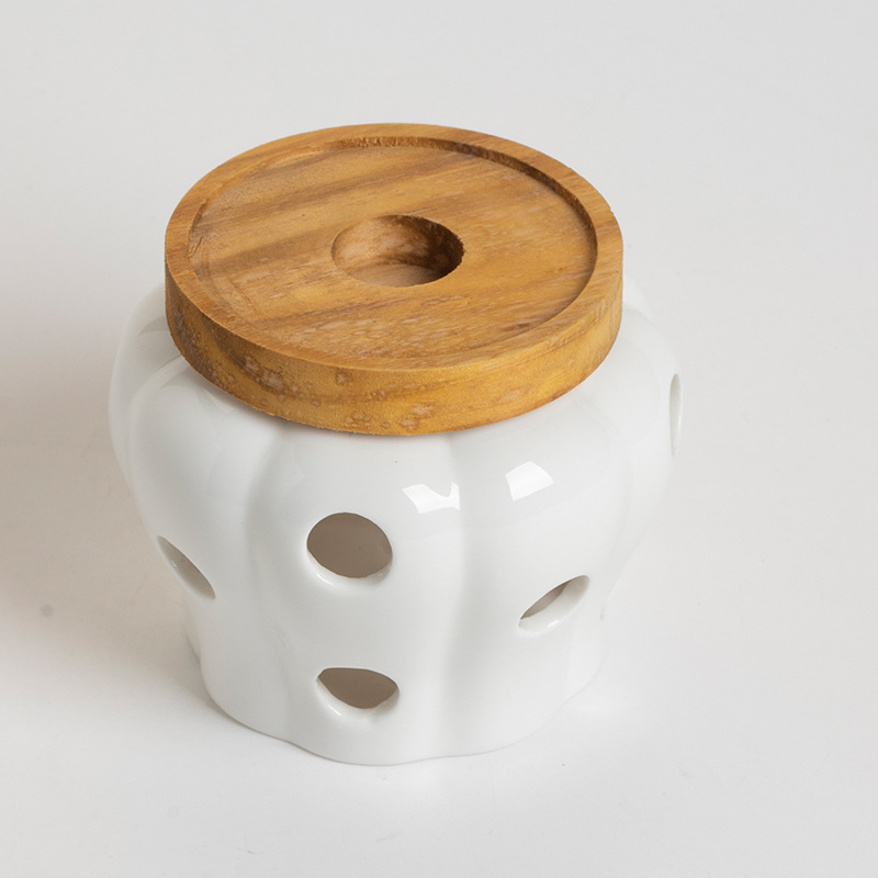 Керамическая банка для чеснока, дышащая банка для хранения чеснока и имбиря