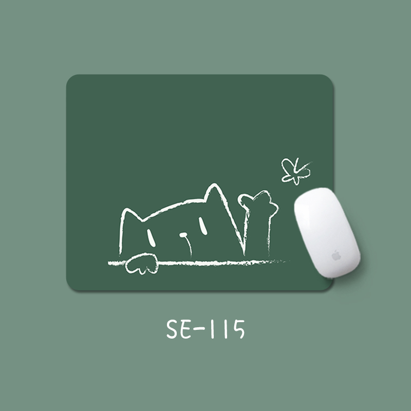 Simple and Fresh Mouse Pad, Slippery Desktop Pad, Office Notebook Pad, Wrist Guard, Stain-Resistant, Creative and Cute Mouse Pad