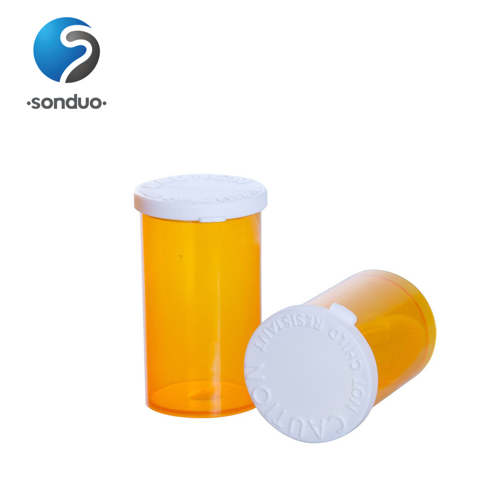Бутылка для лекарств с герметичной крышкой, безопасная капсульная бутылка, бутылка из пищевого пластика PP для хранения, медицинская коробка