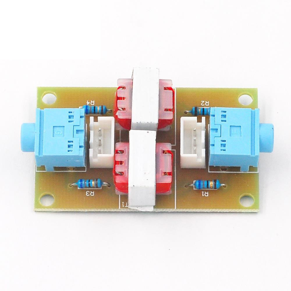 Common Ground Anti-Interference Stereo Audio Isolator Signal Noise Filter Computer Audio Current Sound Eliminator