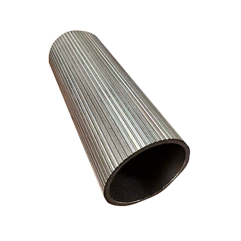 304 Stainless Steel Straight Grain Hollow Striped Round Tube Manufacturer Supplies Straight Grain Stainless Steel Latte Art Tube 201 Round Tube