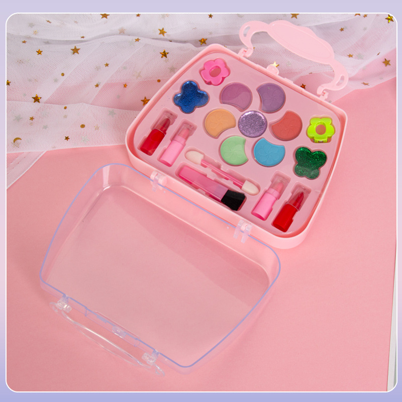 Children's makeup cosmetics toys suit girls makeup lipstick bright powder girls DIY play house toys foreign trade