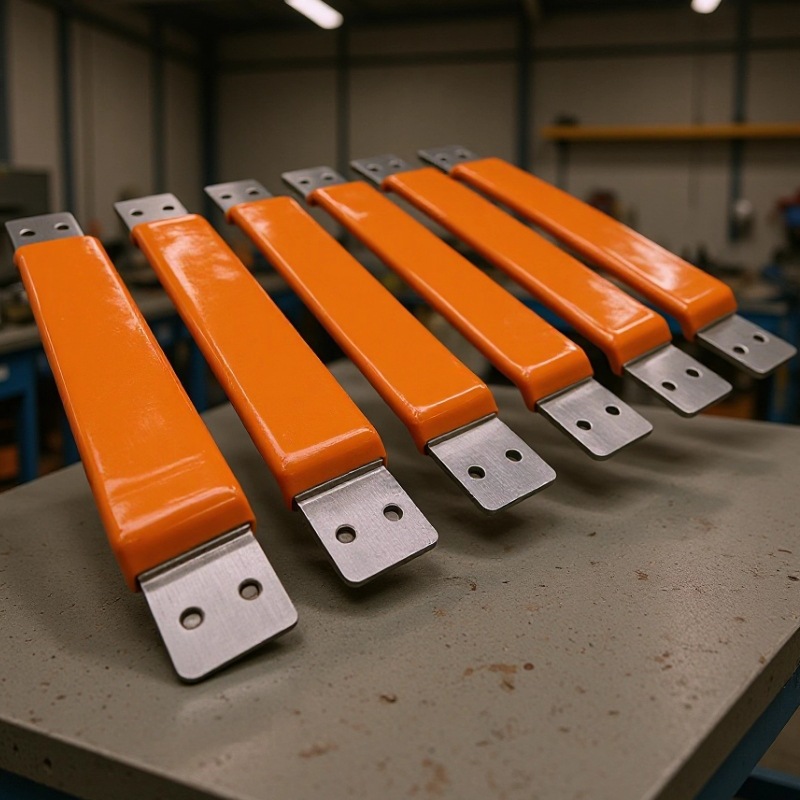 Медная шина для литиевых батарей новых энергетических автомобилей, мягкое соединение, изоляция, погружная пластиковая обработка