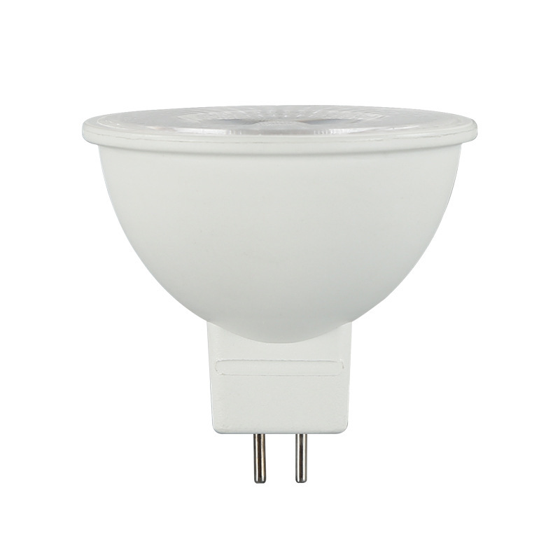COB plastic aluminum lamp Cup MR16 small spotlight AC/DC can use ACDC12V lamp Cup 220V 5W lens lamp Cup