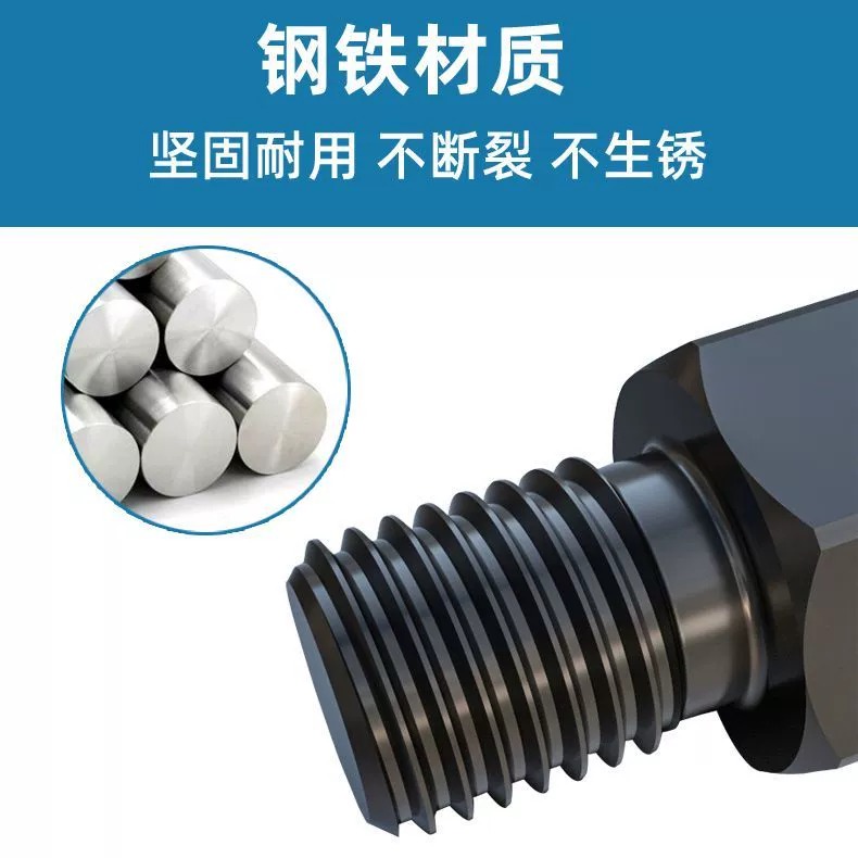 Electric car rear view mirror heightening nut heightening screw M8-8 to 10mm positive and negative screw tooth adapter canopy