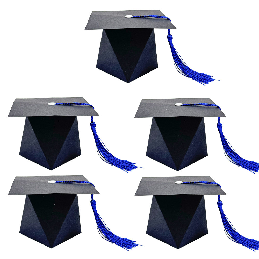 Cross-border Creative New Celebration Bachelor Hat Packaging Box Graduation Party Return Gift Candy Box in stock European Box