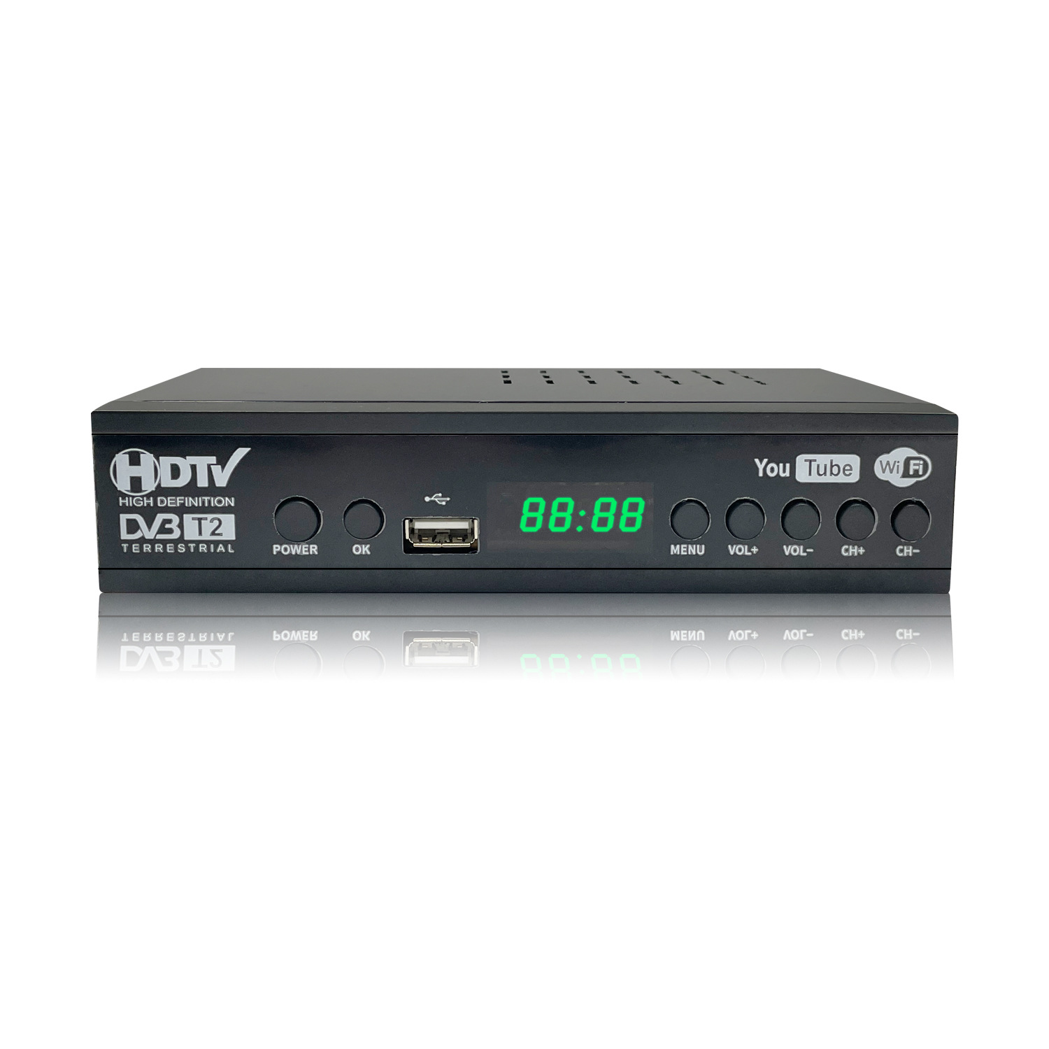 Dvb-T2 Indonesian Wifi Digital Tv High-Definition Ground Wave Set-Top Box Russian Cross-Border Source Factory Smart