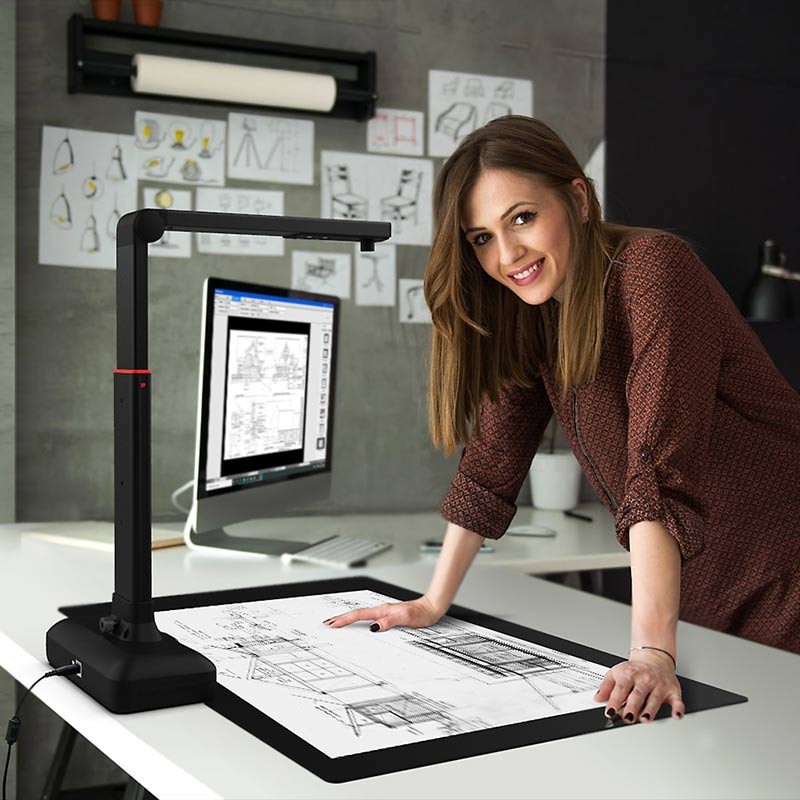 Cross-Border Weishan S21 23 Million Pixel High-Definition Camera A2 Format Cross-Border Office Document Test Paper Information Scanner