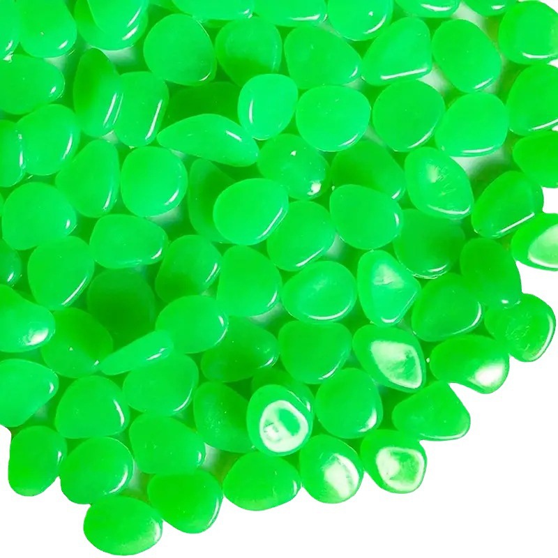 Noctilucent stone cross-border 0.8-1cm small luminous pebble garden fish tank landscaping 0.5g fluorescent stone luminous garden