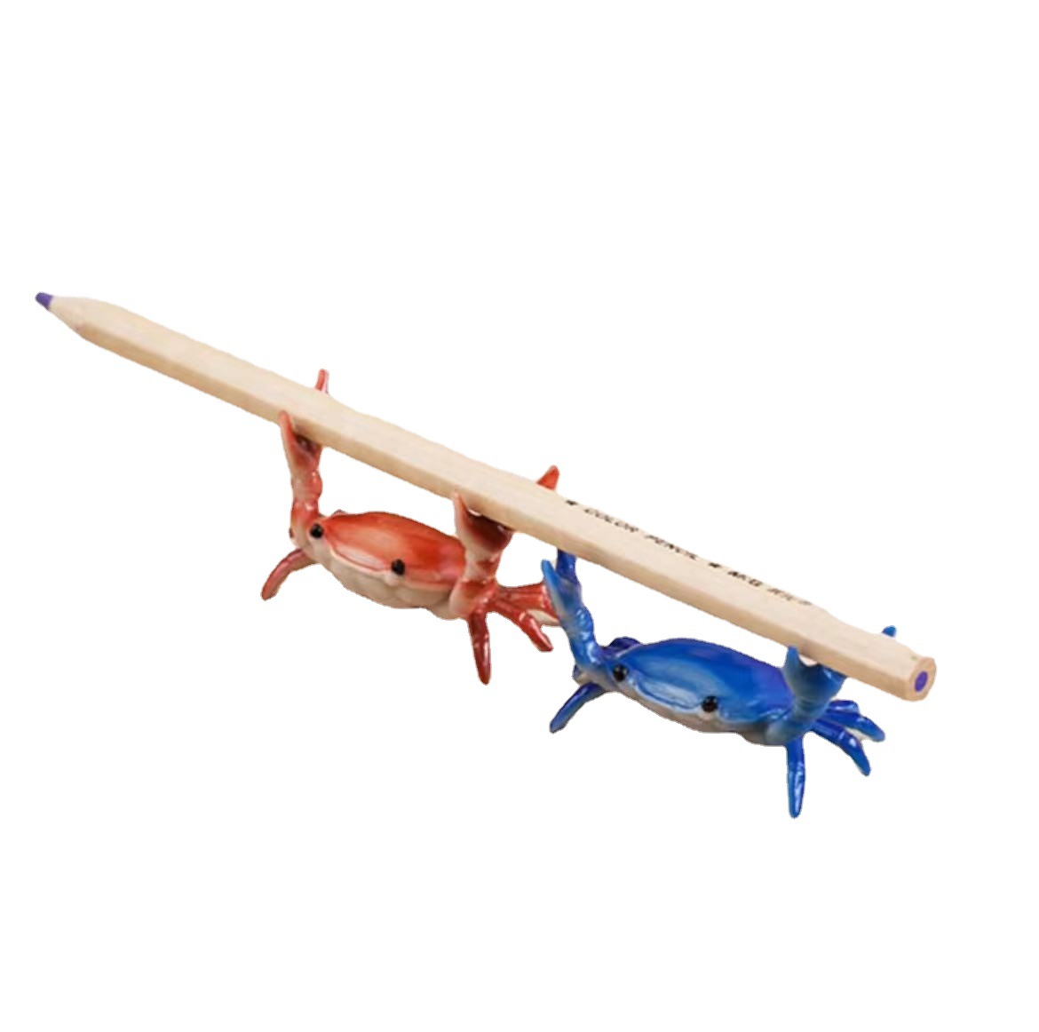 Japanese pen holder creative design INS Internet celebrity weightlifting crab pen holder storage pen holder decoration model