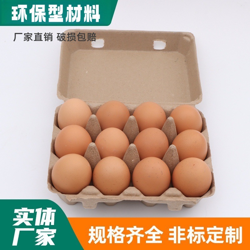 12 штук целлюлозных яичных упаковок 3х4, подносы для яиц, экологически чистые, разлагаемые, для местных яиц, дровяных яиц, иностранных яиц, глупых яиц