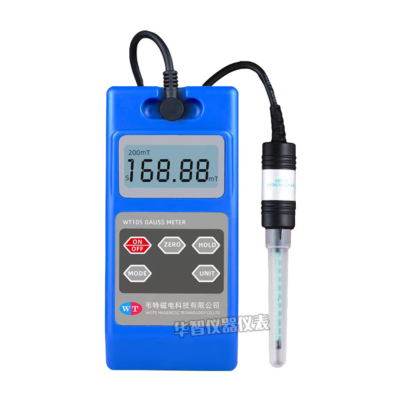 Waite WT103/WT105 Magnet Gaussmeter Handheld Digital Teslagometer Surface Magnetic Strength Tester