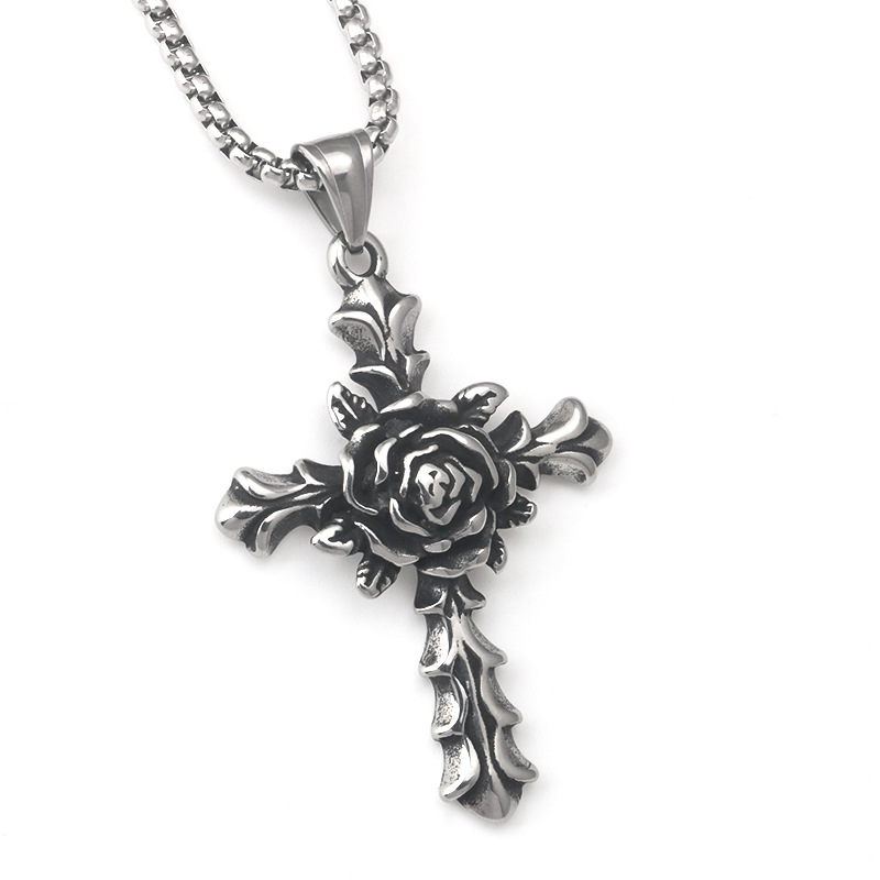 Processing earrings, accessories, jewelry rings and other European and American retro personality design fashion creative stainless steel titanium steel jewelry