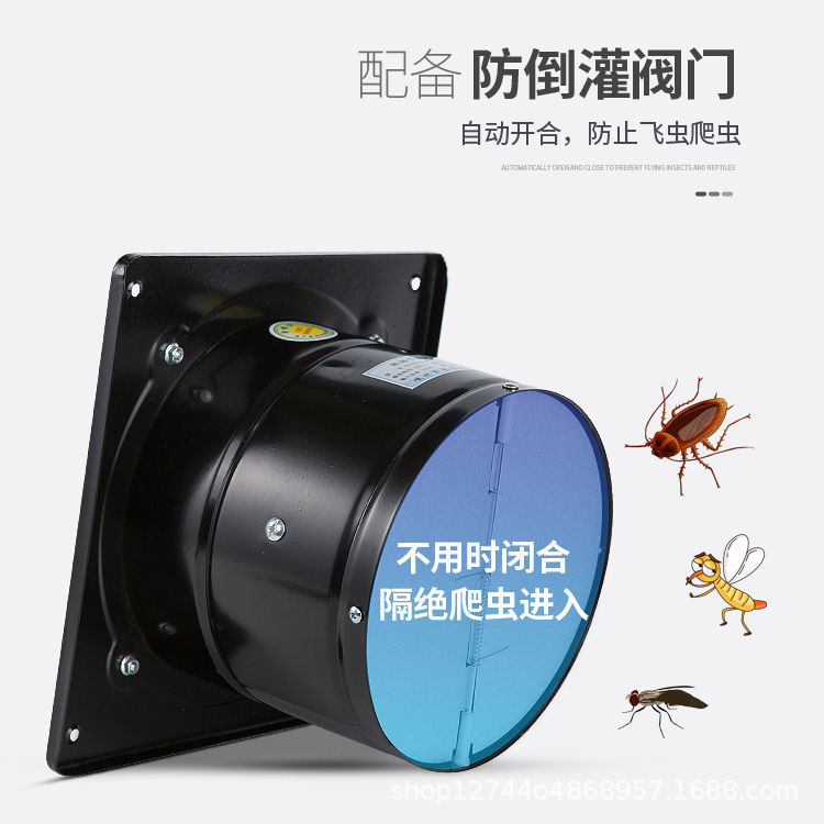 Front rear round industrial exhaust fan powerful smoke machine fan kitchen fume ventilation fan static exhaust fan hygiene