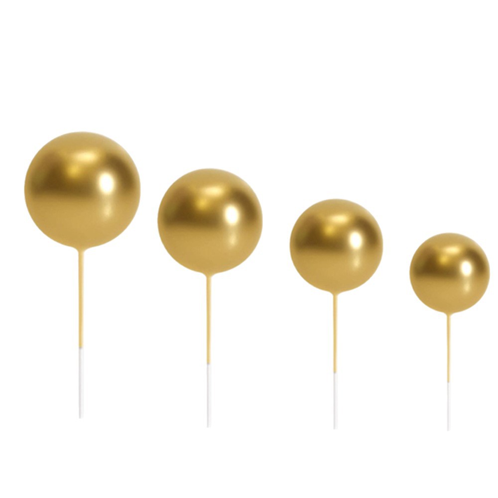 Round Macaron Color Foam Ball Plug-In Birthday Party Baking Dessert Table Decoration Cake Decoration 20 Mixed Pack