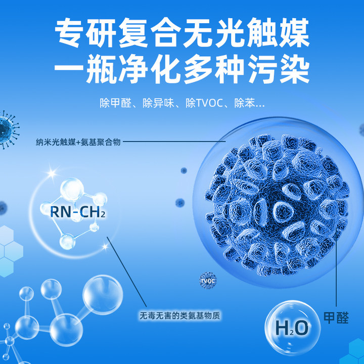 Japan Imported Photocatalyst Indoor Treatment Air Purification Formaldehyde Remover Japan Formaldehyde Removal and Deodorization Photocatalyst