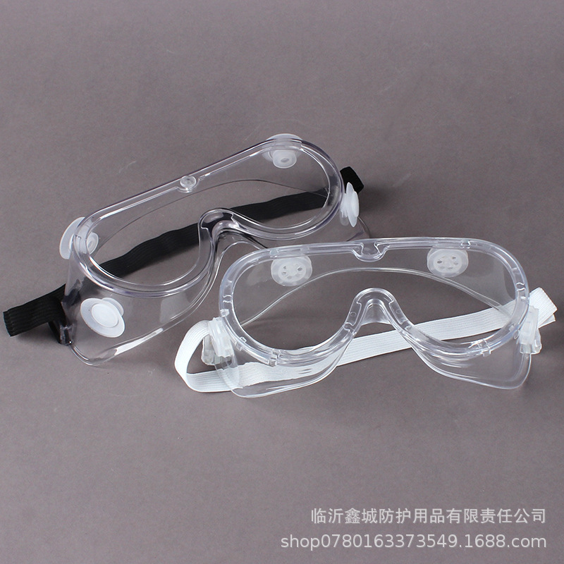 PC hanging card four beads large goggles dustproof anti-fog wear myopia goggles drifting children adult water playing protective glasses