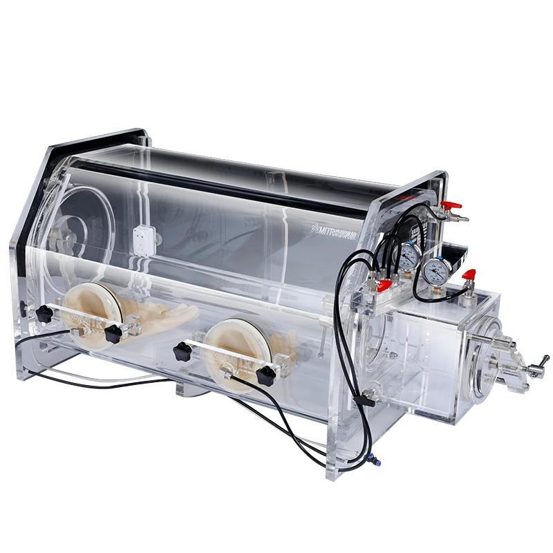 Laboratory Glove Box Simple Acrylic Extraction Purification Glove Box-0.1Mpa Vacuum Oxygen-Free Inert Nanye