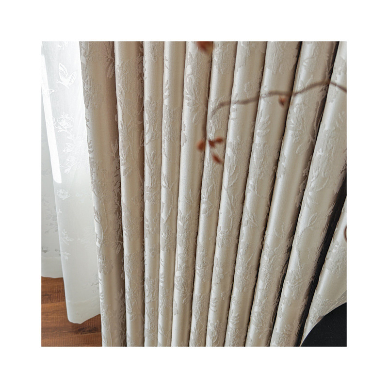 Double-Sided Same-Color Curtains, Finished Products, Fully Blackout, Modern and Simple, Living Room and Bedroom, High-End Shaoxing Keqiao Custom Curtains