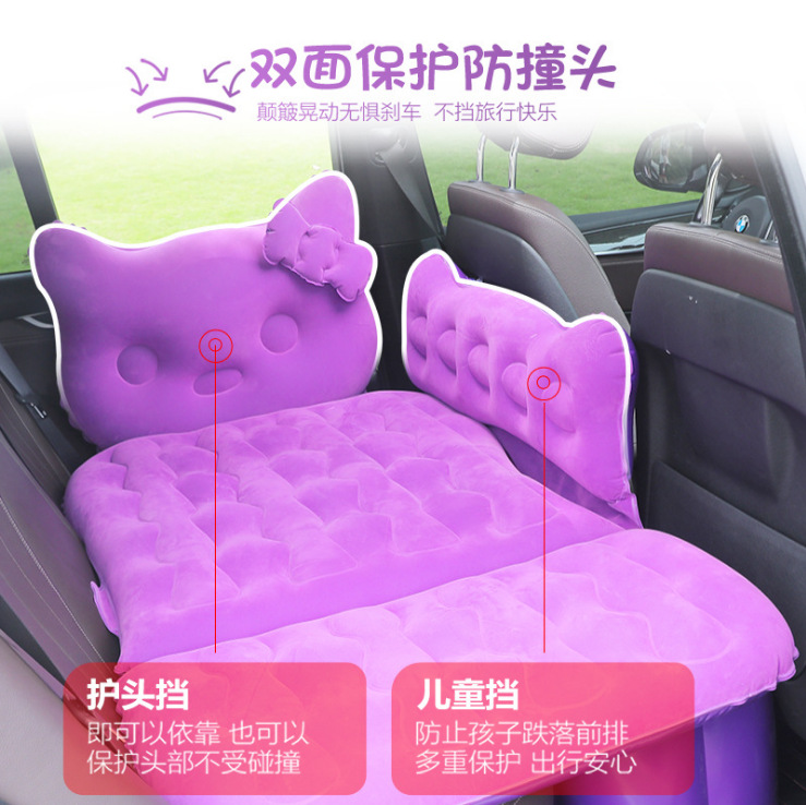 Oxford cloth car inflatable bed 3/7 points dual-purpose children's baby car sleeping mat self-driving car air mattress