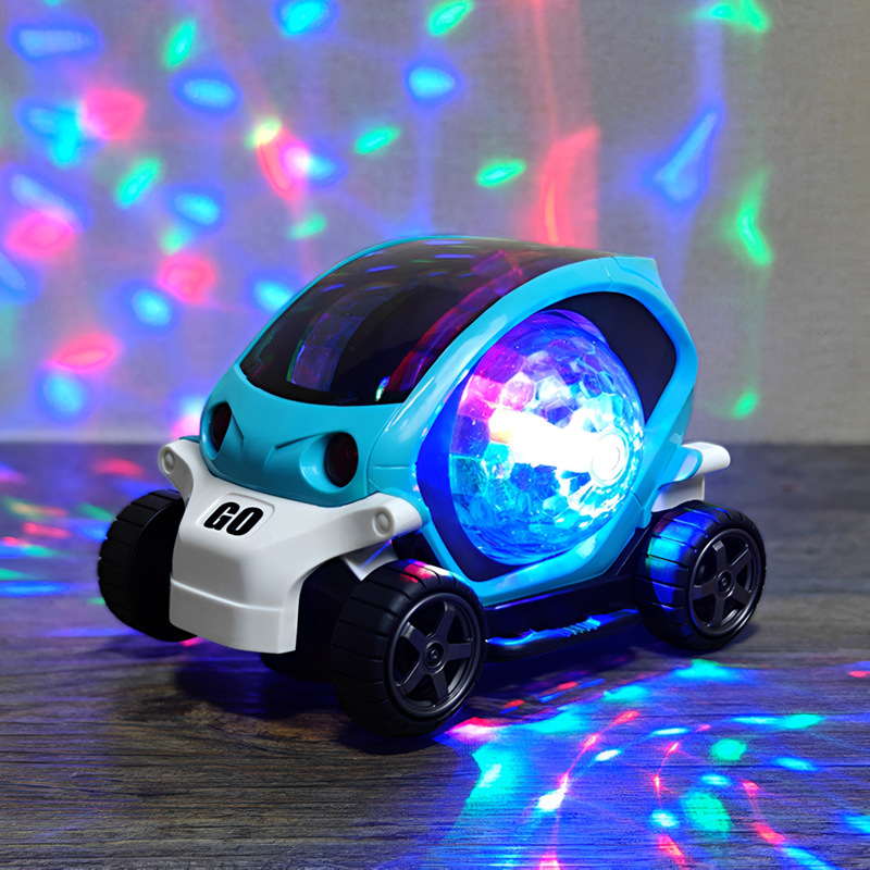 Children's Electric Toy Car Boy Flash Music Toy Car Electric Universal Light Cartoon Toy Car for Women