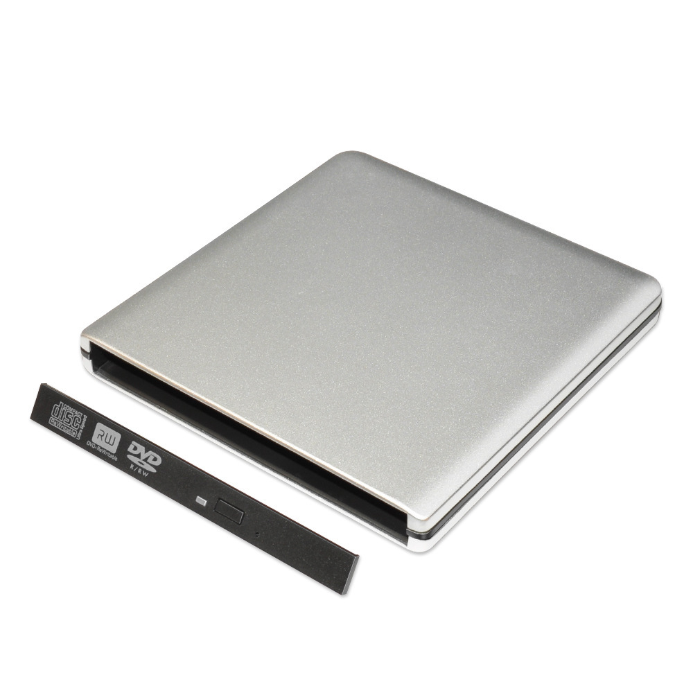 Source manufacturers wholesale aluminum alloy material USB3.0 external optical drive box kit computer universal aluminum alloy optical drive