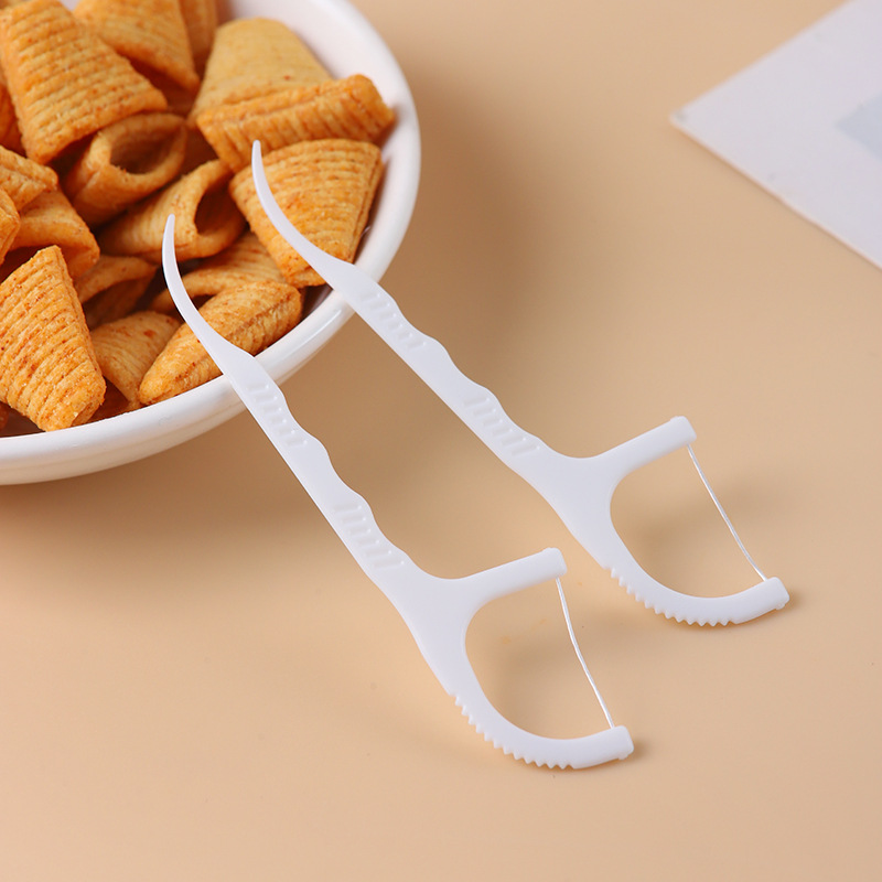 Source manufacturers disposable floss stick kraft paper independent packaging boxed hotel catering convenient floss wholesale