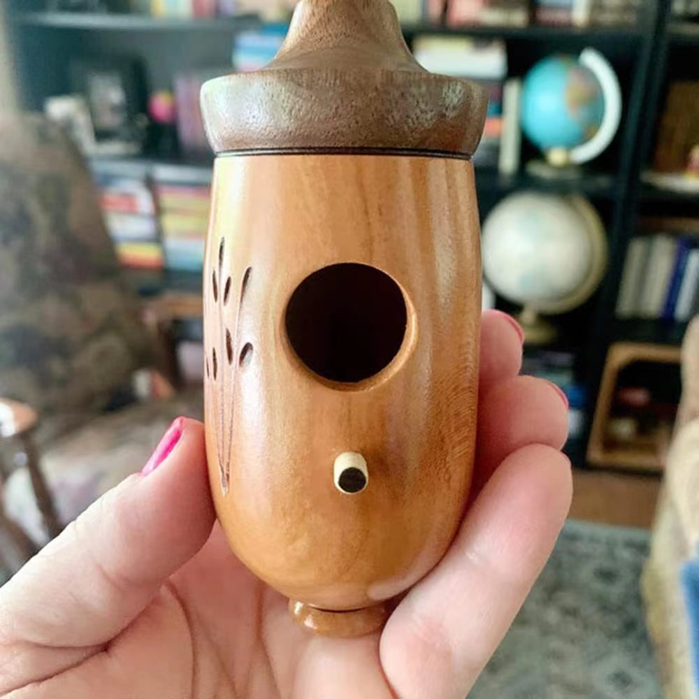Decorative Hummingbird House Bird Feeder Hummingbirdhouse Outdoor Garden Hanging Ornament Wooden Bird House Decoration