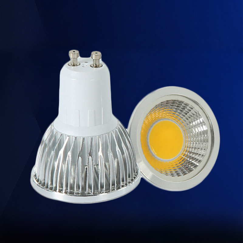 Led lamp cup GU10 home E27 aluminum shell COB spotlight 7W12W15W wide pressure commercial ceiling light color light source