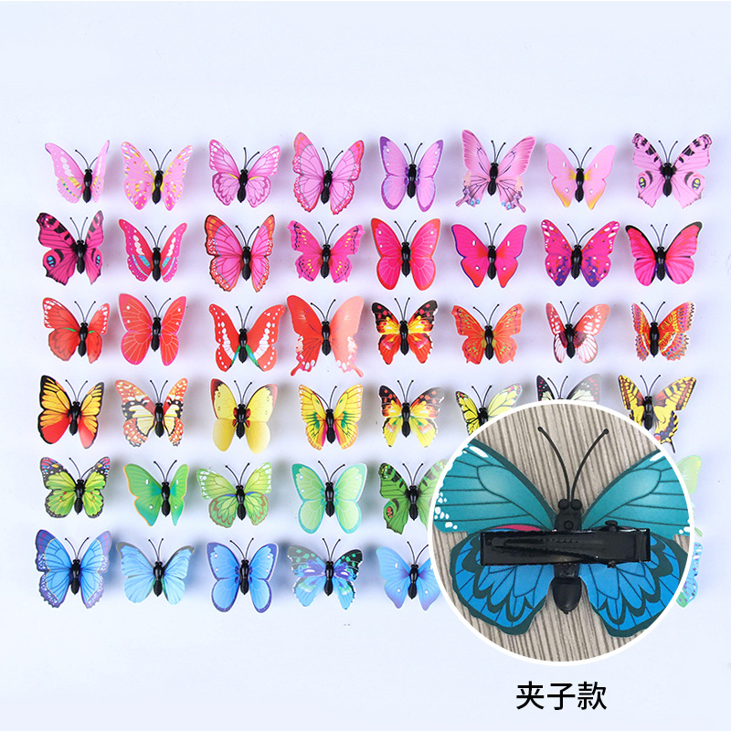 Бабочка клип 4.5-6 см, заколка для волос, декор для вечеринки, 3D симуляция бабочки