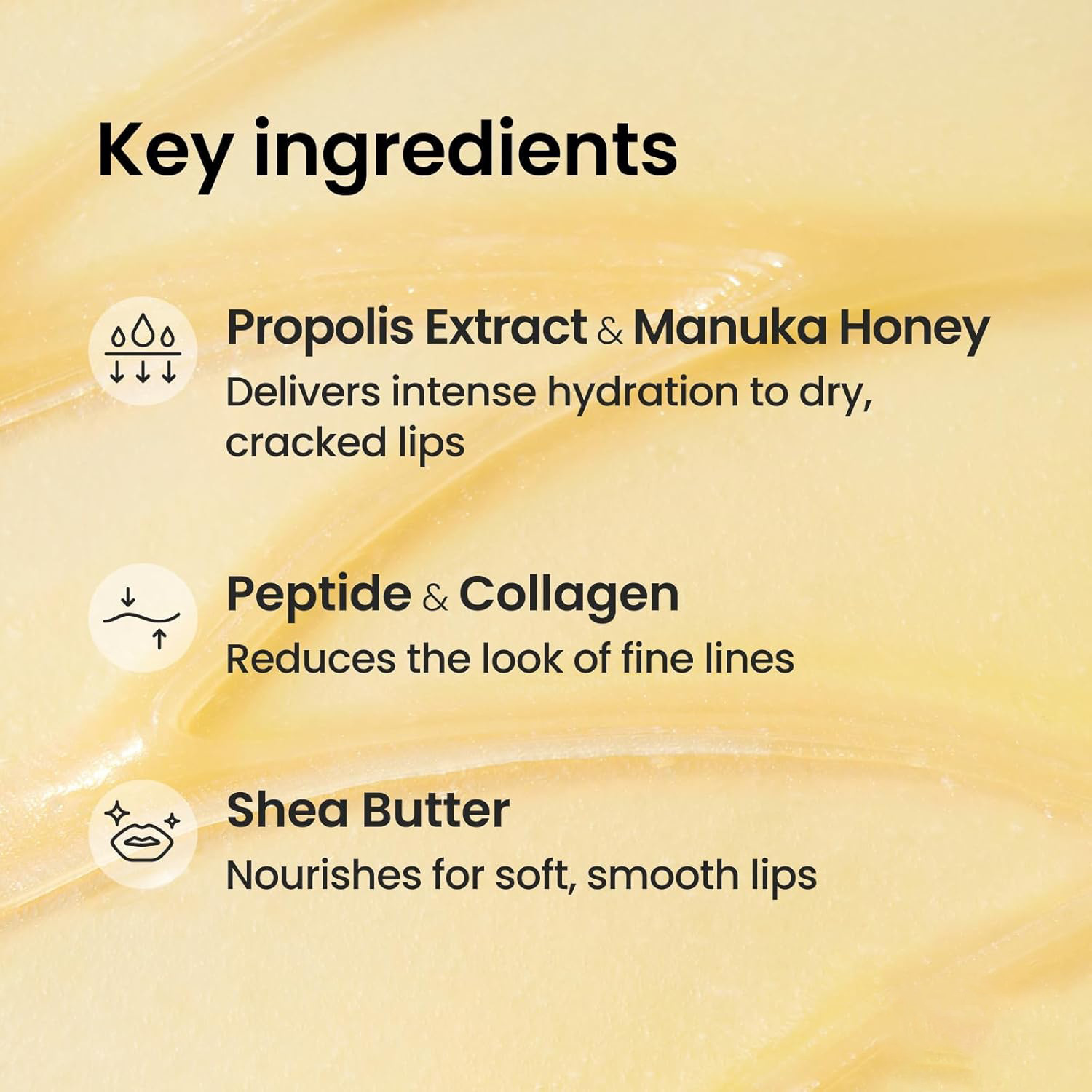 Cross-Border Exclusive Honey Lip Butter Honey Lip Balm Moisturizing Firming Exfoliating Lip Care