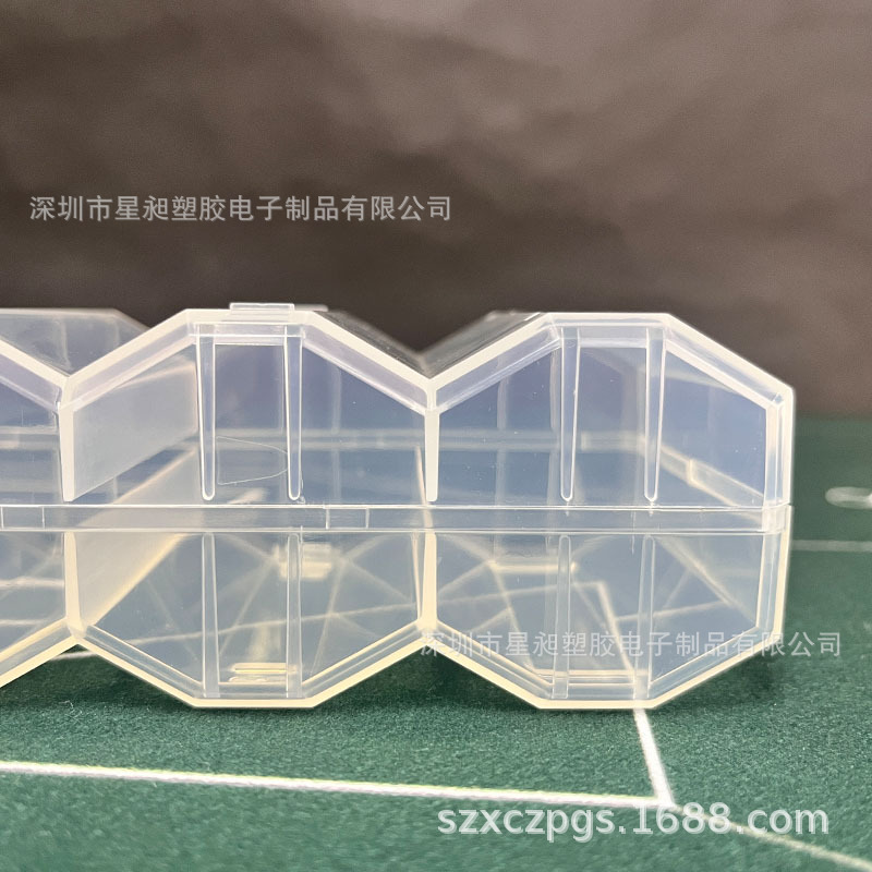 100 pieces wave plastic chip box Texas poker acrylic club chip rack transparent chip rack